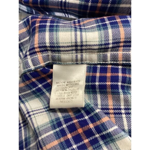 Roundtree  Yorke Men Blue Plaid Long XL - Picture 5 of 8